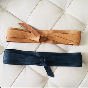 Perfect Condition Faux Leather Wrap Belts